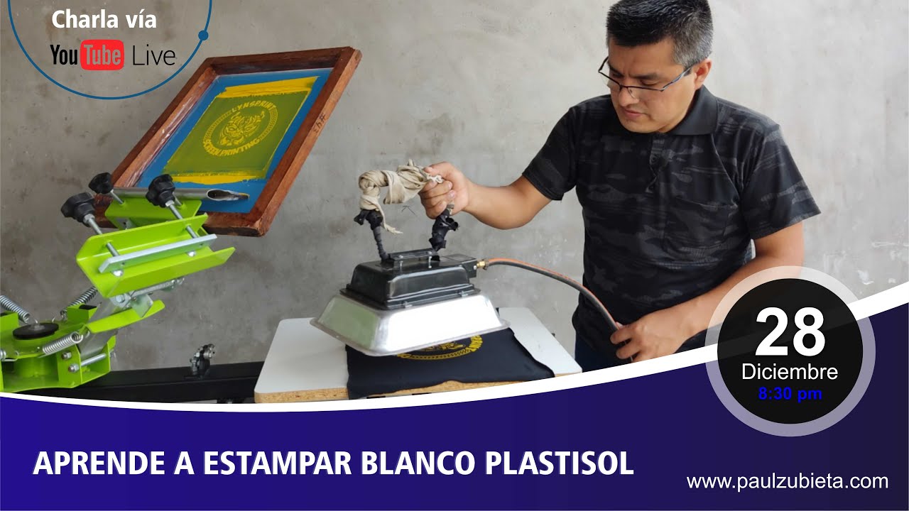 CLASE ESTAMPADO CON TINTA PLASTISOL BLANCO