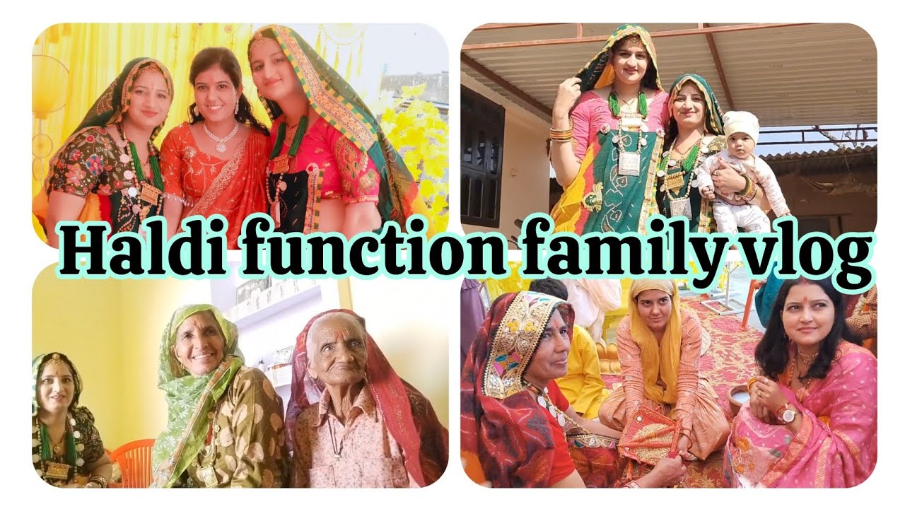 Haldi function family vlog 💛✨🎉🤗