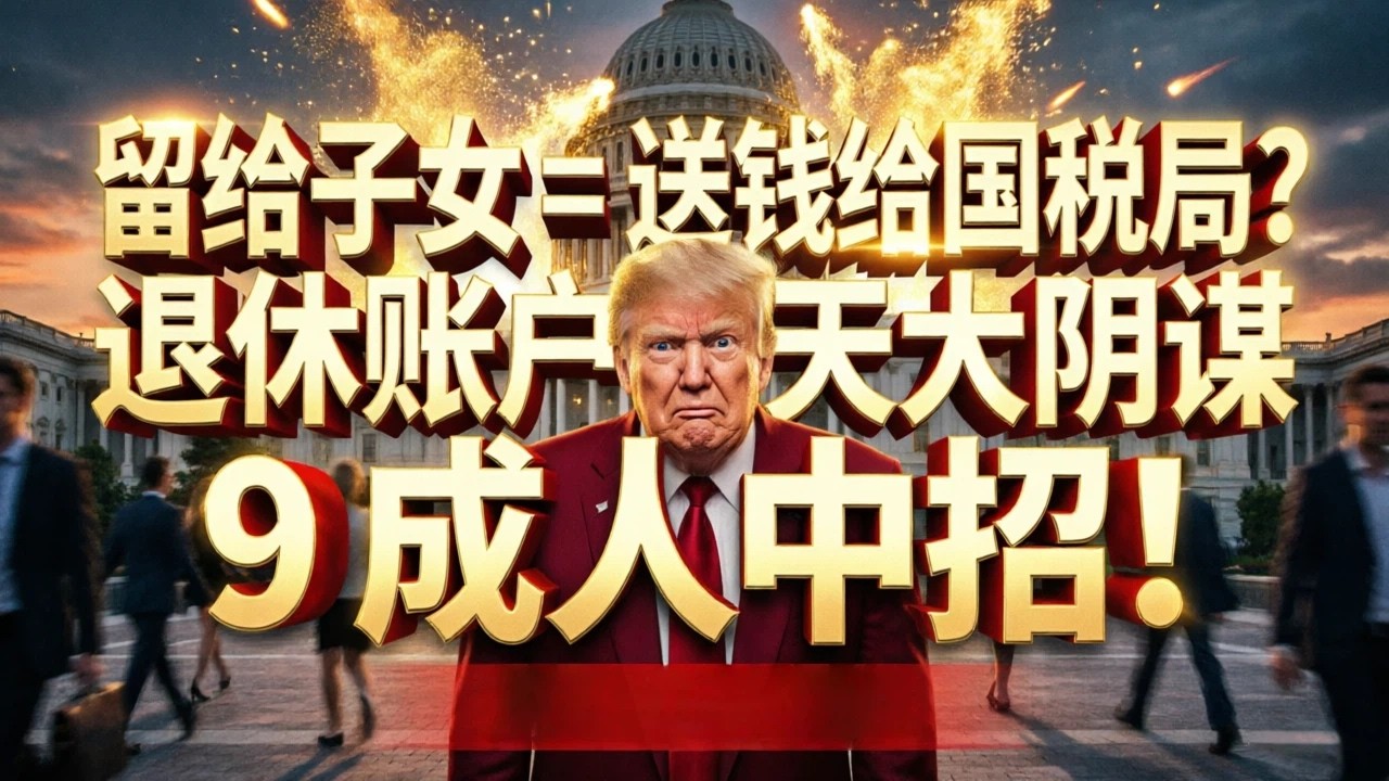 留給子女=送錢給國稅局？退休賬戶藏天大陰謀，9成人中招！