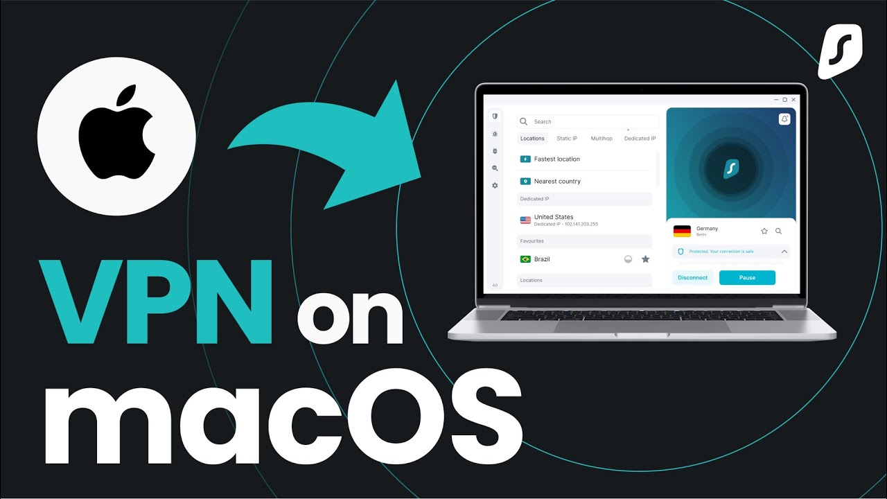 Set-up Surfshark VPN on macOS