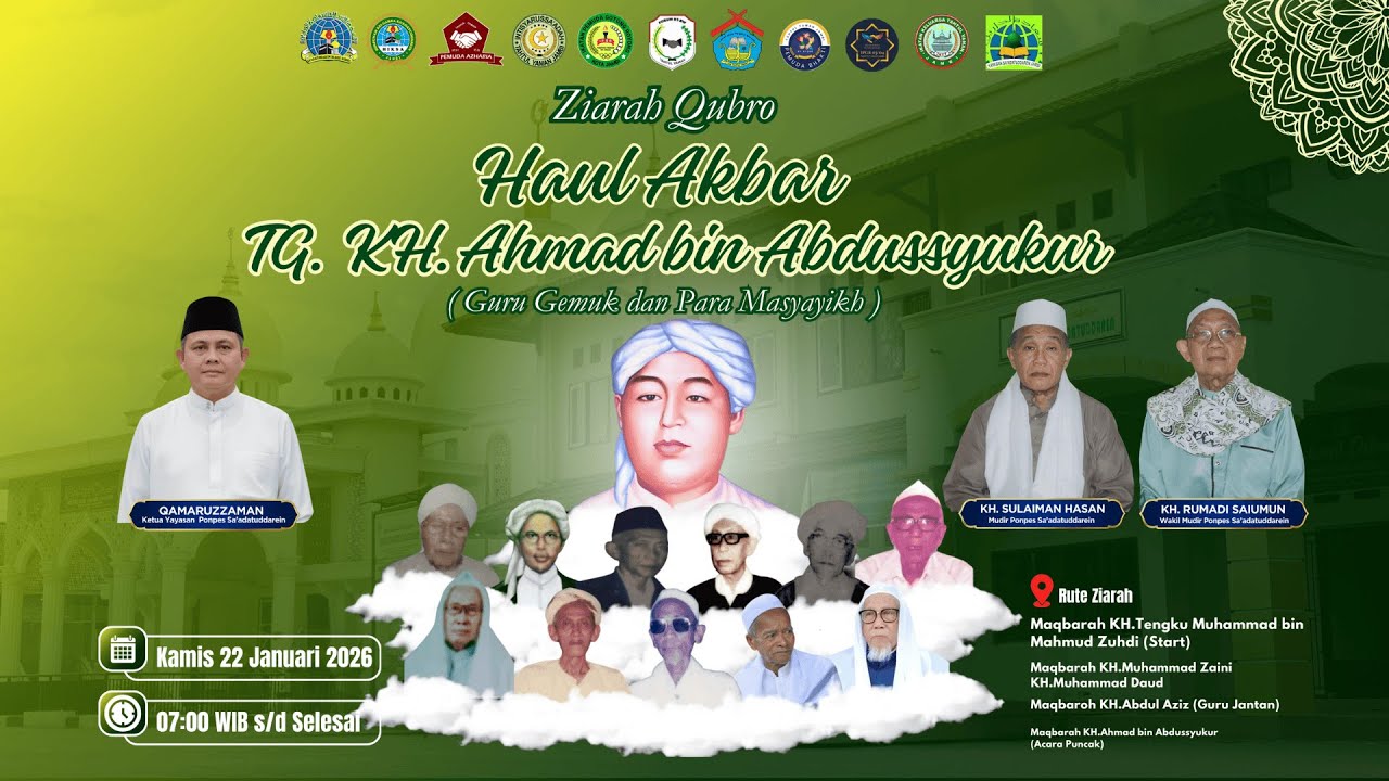 LIVE - Ziarah Qubro HAUL Akbar TG. KH. Ahmad Bin Abdussyukur ( Guru Gemuk & Para Masyayikb ) Jambi