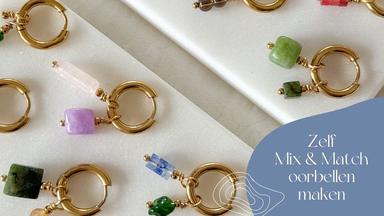 Zelf oorbellen maken - DIY pakket - Handmade Amsterdam