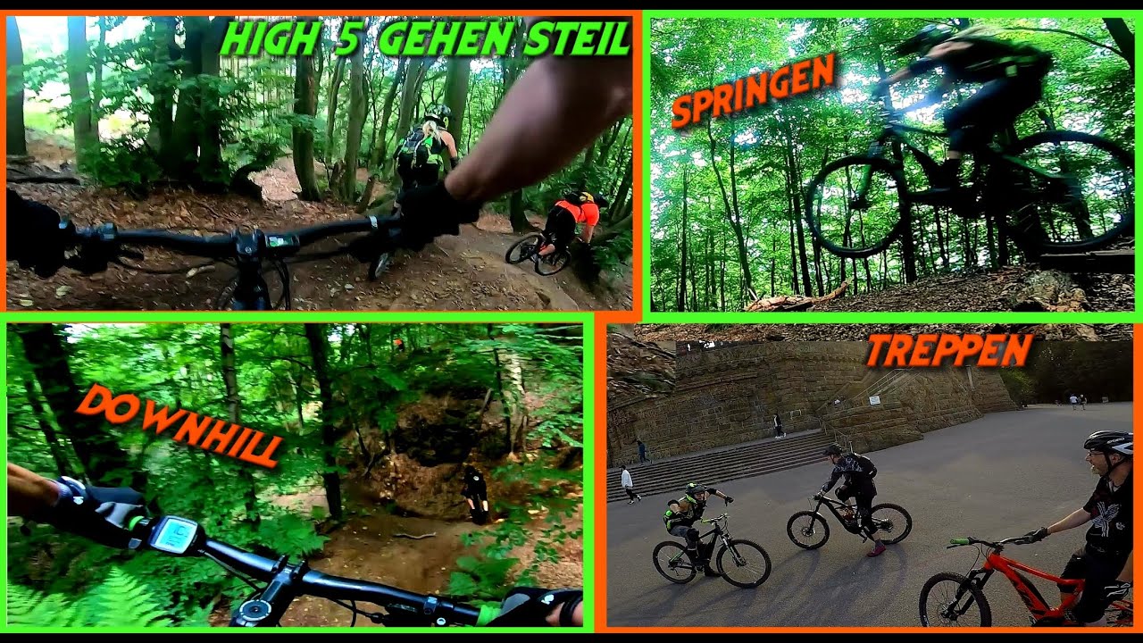 Mit meinem Hardtail (100mm Federweg) DH+Treppen am Kaiser Wilhelm / Enduro Trails - Porta Westfalica