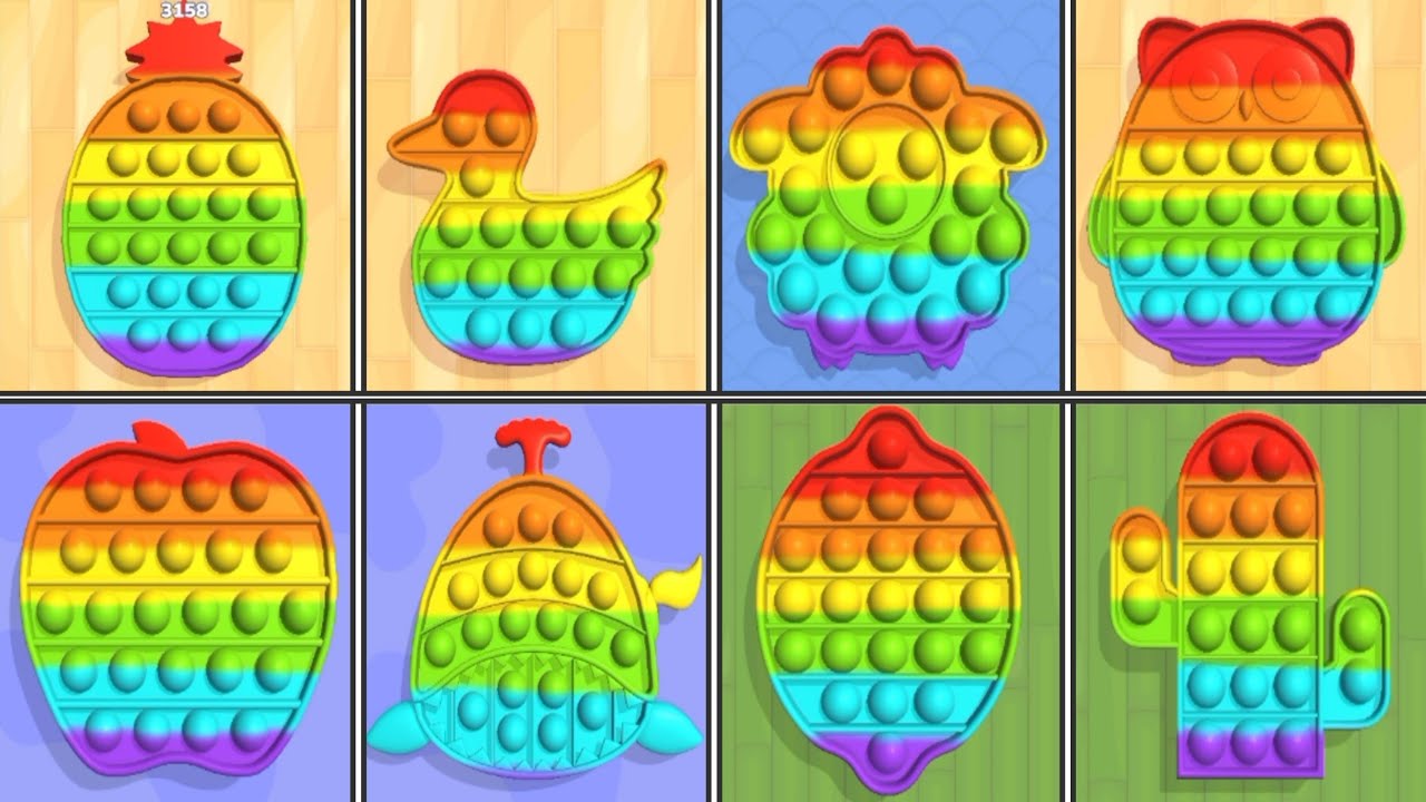 Pop Us Game🌈 Very Satisfying And Relaxing ASMR Slicing Video Gameplay 