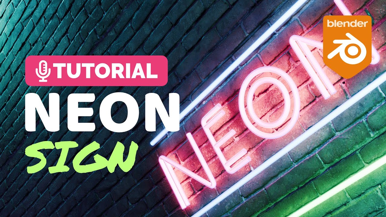 Учебное пособие по неоновой вывеске в Blender | Polygon Runway