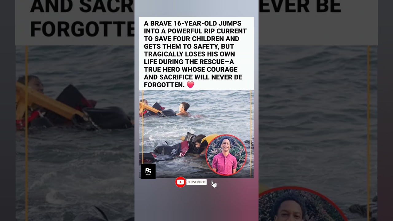 Hero Teen Saves 4 Kids but Pays the Ultimate Price 💔 #Shorts #emotional #inspiration