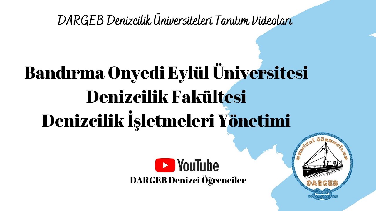 Bandırma Onyedi Eylül Üniversitesi / Denizcilik İşletmeleri Yönetimi