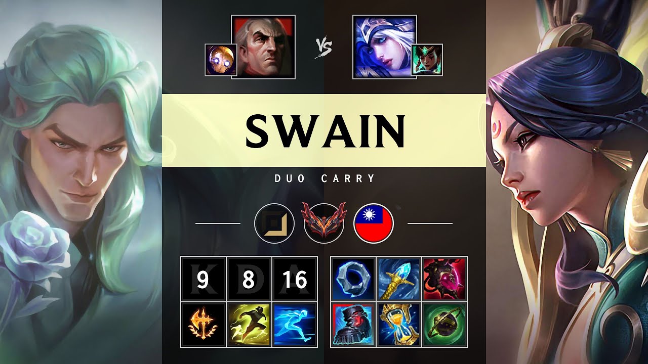 Swain Carry vs Ashe - TW Grandmaster Patch 25.13