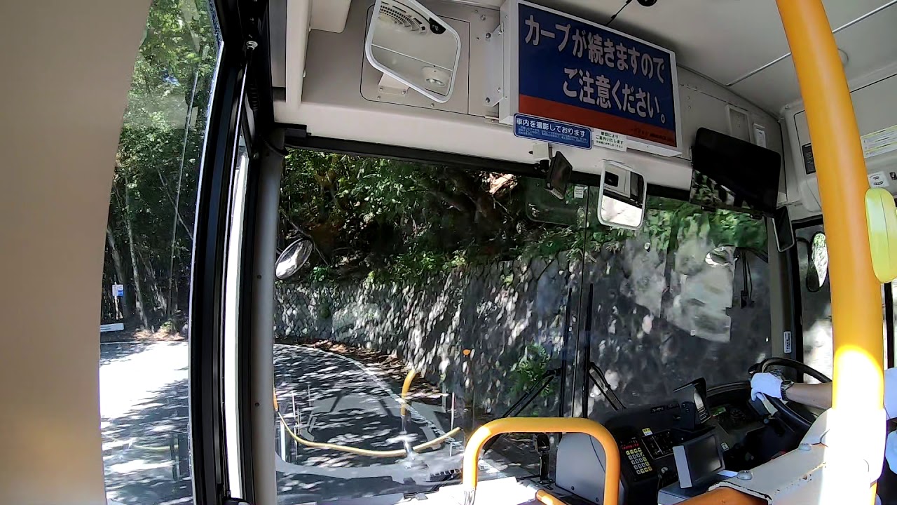【HD広角前面展望】日光第一いろは坂 下り 大型路線バス 運転手さんの華麗なハンドル手さばき GoPro HERO7 Black 初秋 晴天【東武バス日光】