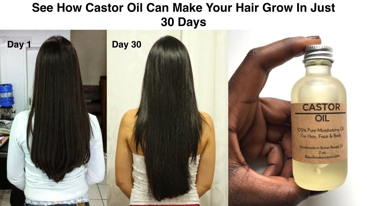 See How Castor Oil Can Make Your Hair Grow In Just 30 Days