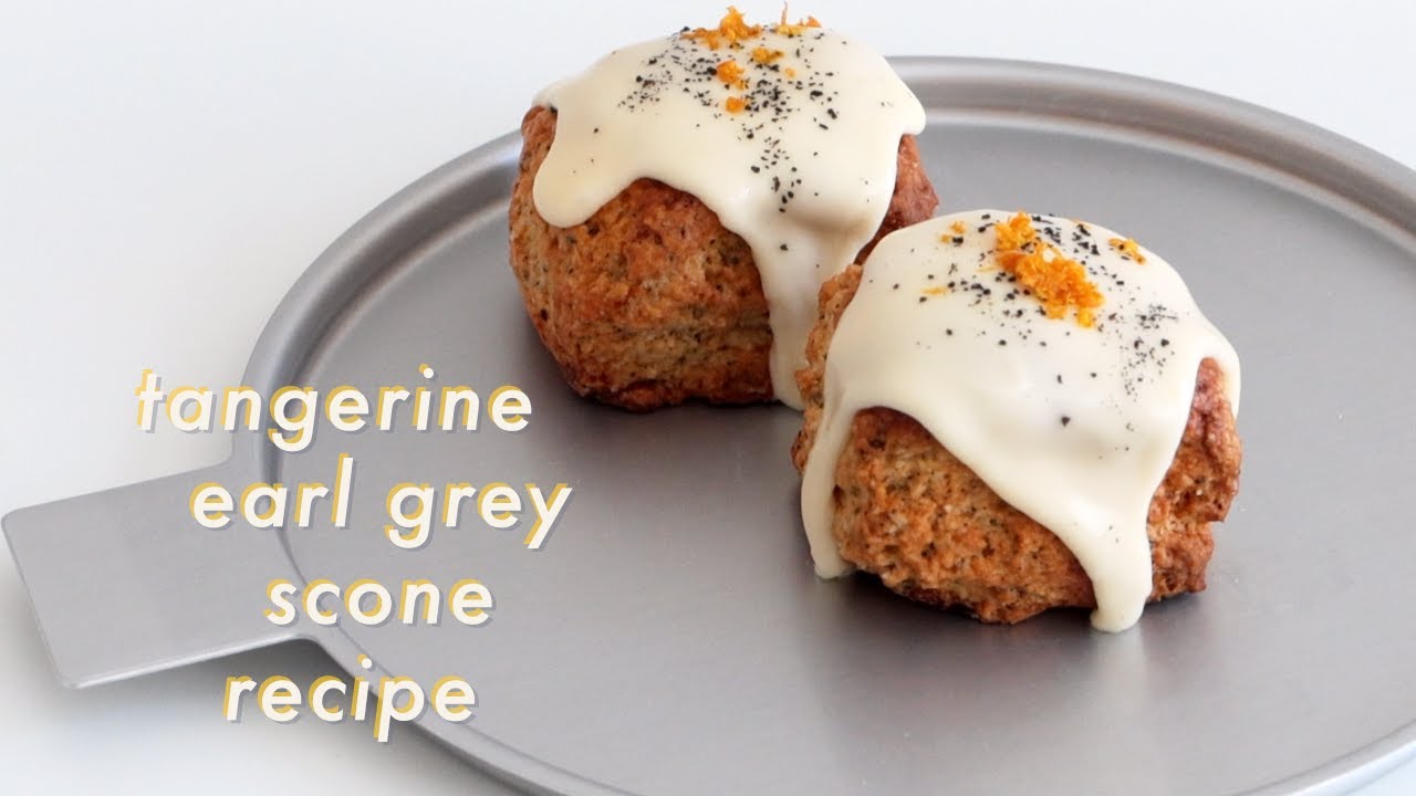(kor/eng) 귤 얼그레이 스콘 레시피🍊 | tangerine earl grey scone recipe