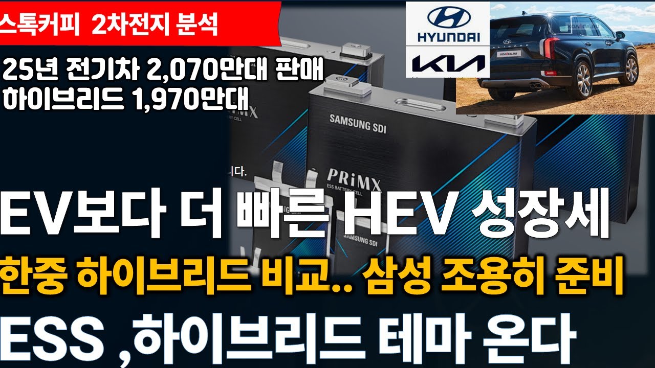 26년 반도체 다음 2차전지 테마 오나? EV 보다 빠른  하이브리드 시장 / 한중 HEV 배터리 경쟁 분석 /포드, LG 대신 BYD 협상 이유 알고보니 HEV 때문