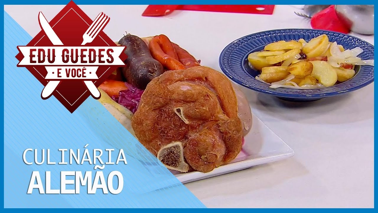 Edu Guedes ensina a preparar receita de joelho suíno