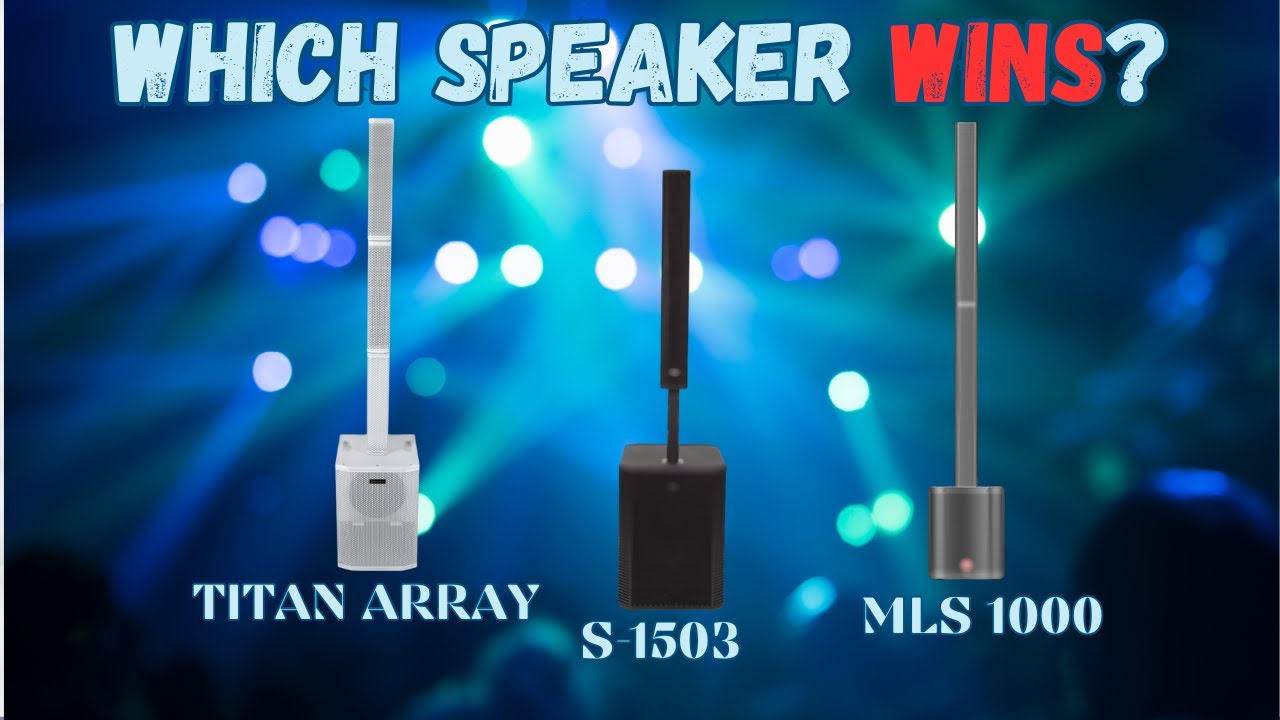 BEST BUDGET DJ SPEAKERS FACE OFF HEAD TO HEAD! Exoton S1503 VS Rockville Titan Array VS MLS 1000