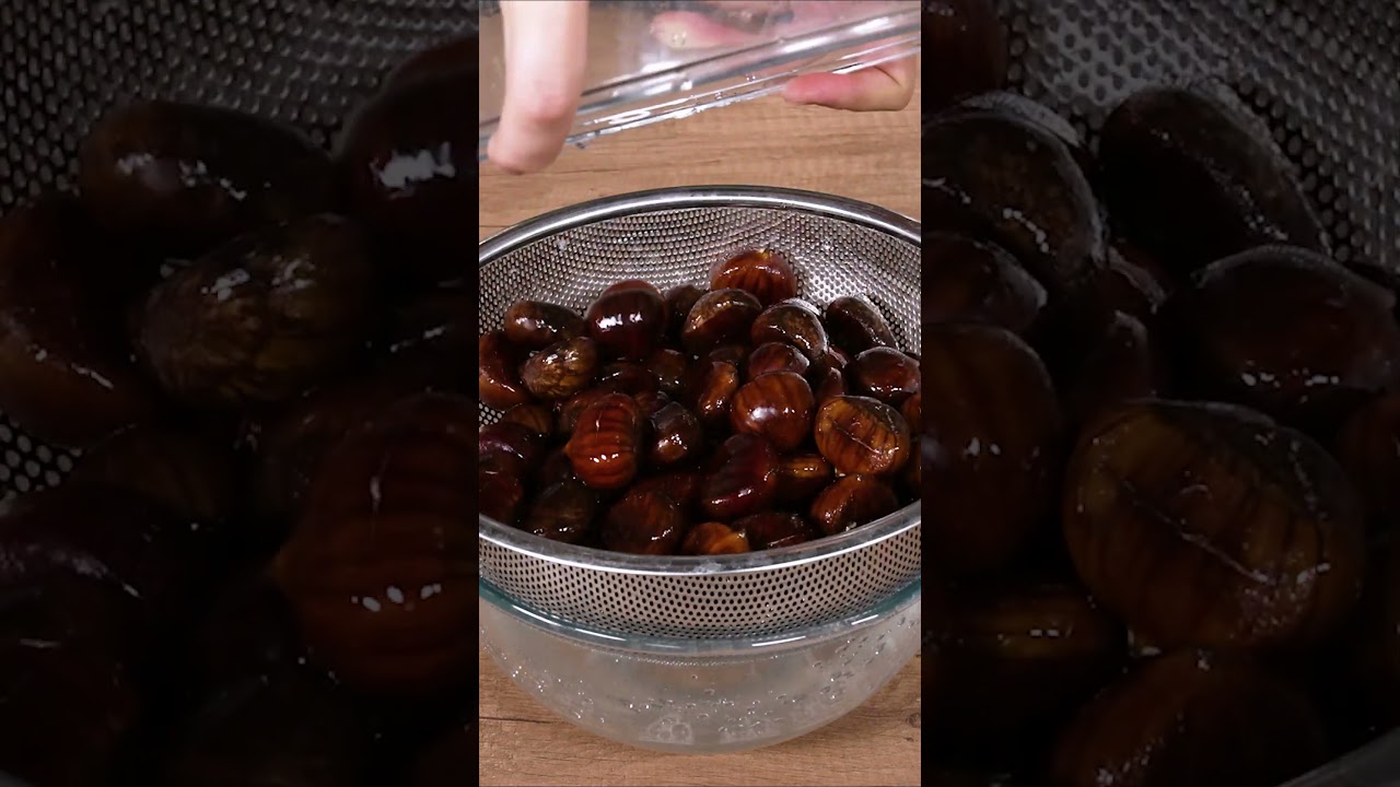 🌰🤎 CASTAGNE al FORNO PERFETTE - TUTTI I TRUCCHI😎😍 #Shorts