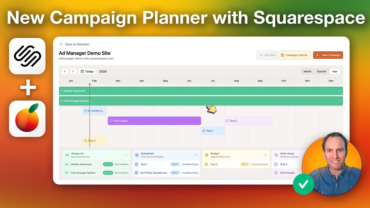 New Campaign Planner (for Squarespace Websites)  Ad Manager Update