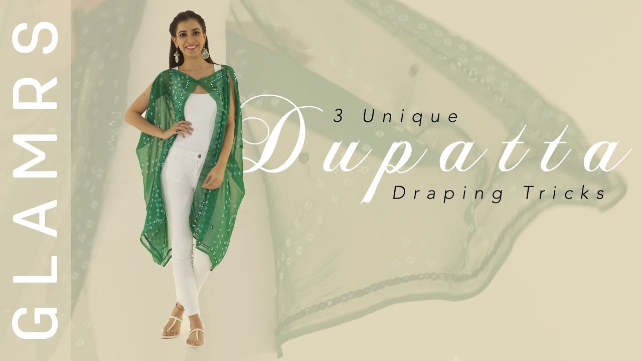 3 New & Unique Ways To Style Your Dupatta | DIY Stylish Cardigan, Top and Poncho