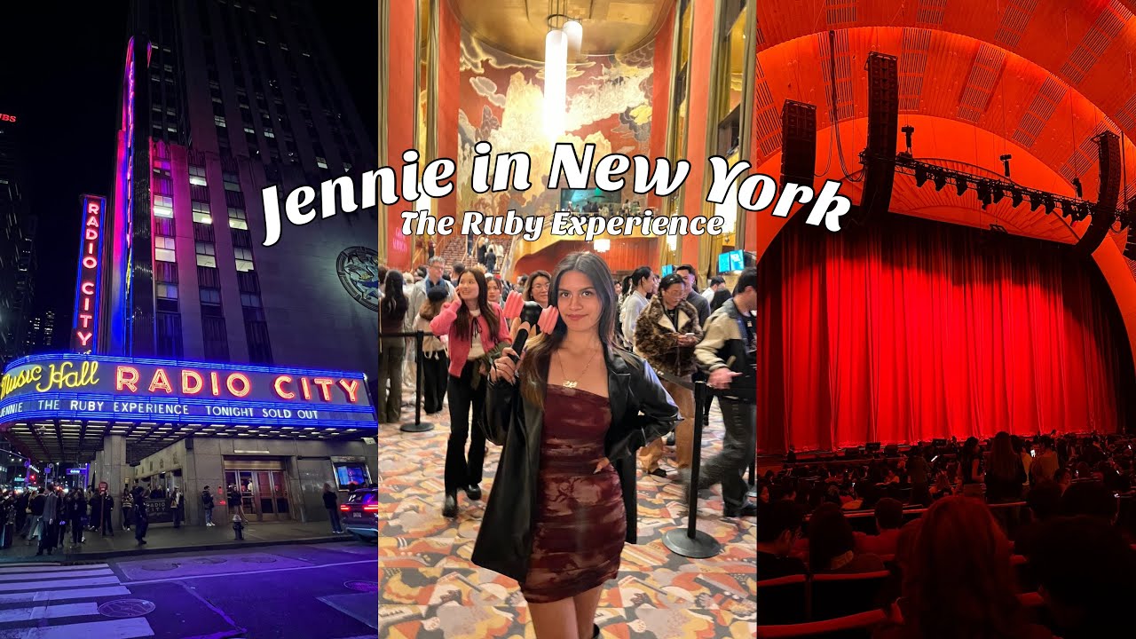 blackpink jennie ♡ : ‘the ruby experience in new york’ concert vlog ✩°̥࿐୨୧