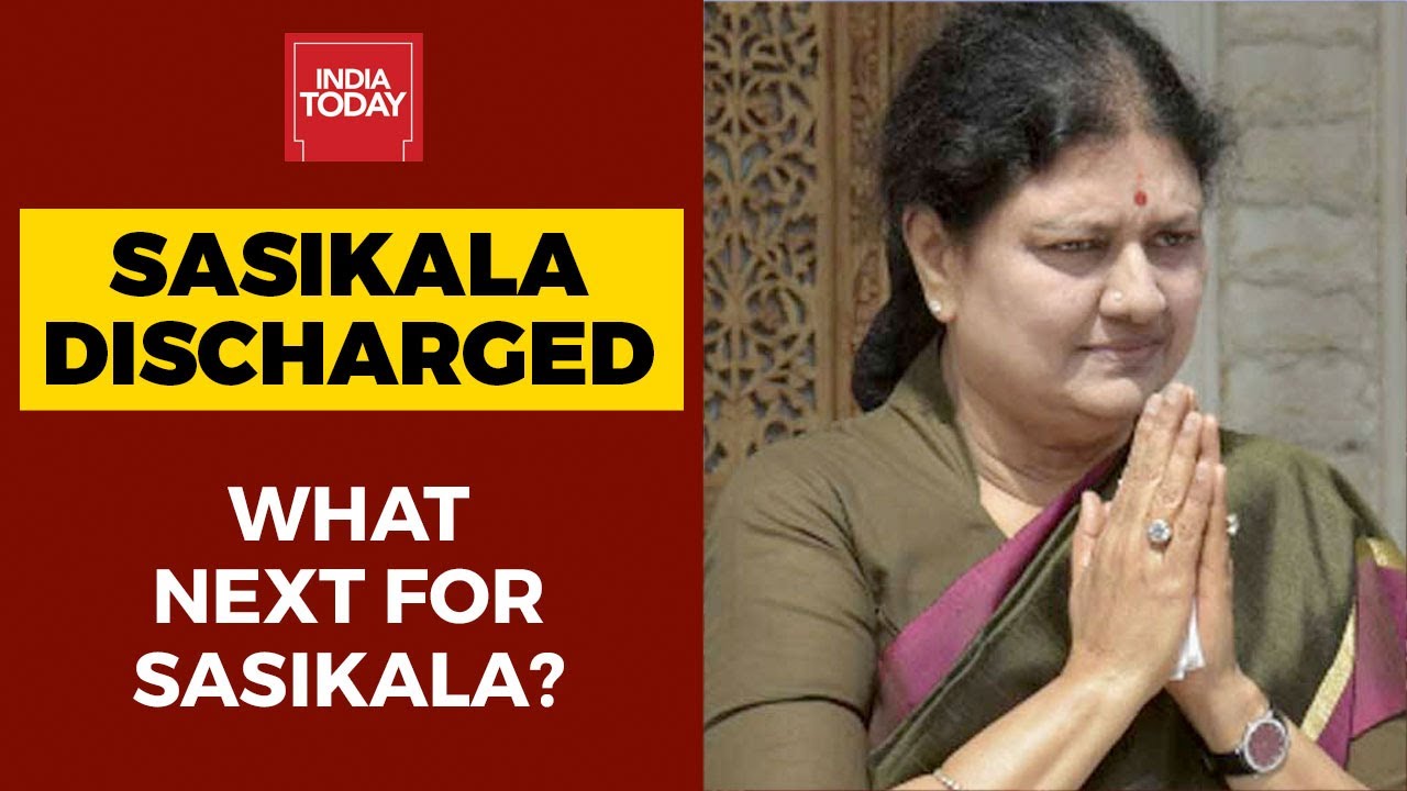 Sasikala Discharged From Hospital; Vehicle Displays AIADMK Flag, Is It A Message To CM EPS?