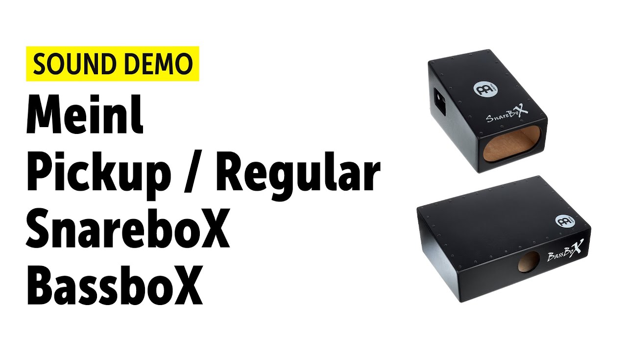 Meinl | Pickup BassboX, SnareboX | Sound Demo