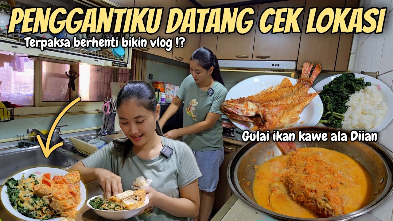 PENGGANTIKU DATANG CEK LOKASI‼️GULAI IKAN KW + DAUN SINGKONG, LUDES SISA TULANG DOANG⁉️