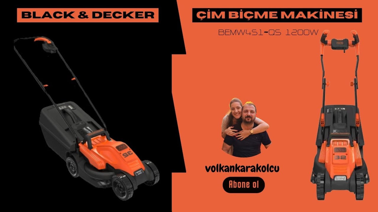Black&Decker BEMW451-QS 1200W 32 cm Çim Biçme Makinesi