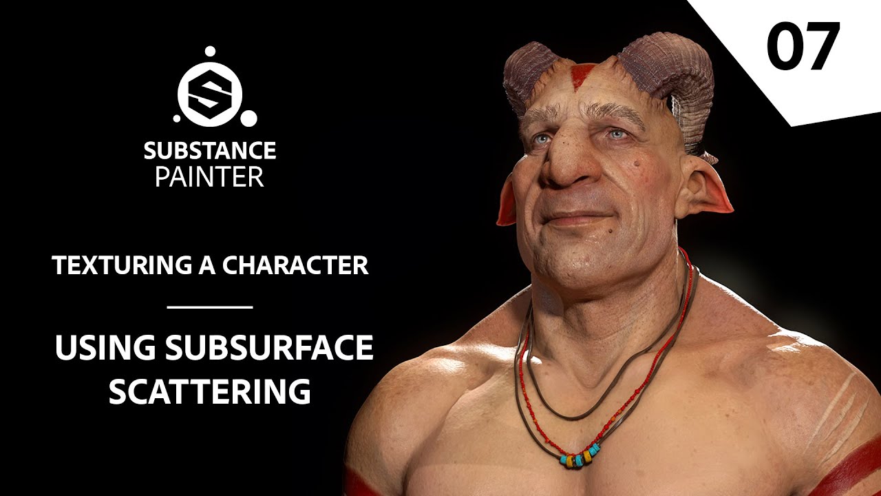 Texturing Characters in Substance Painter - Using Subsurface Scattering | Adobe Substance 3D