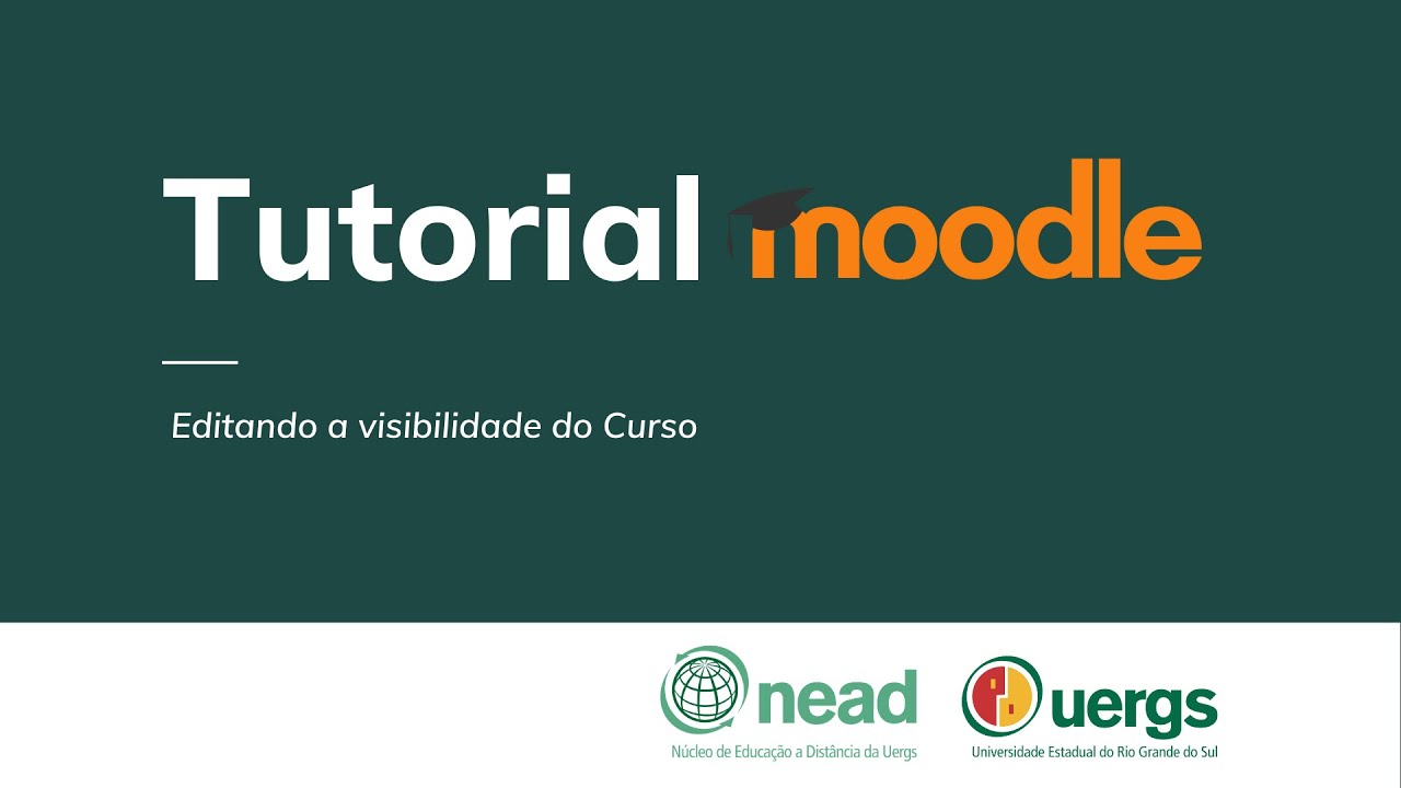 Tutorial Moodle Professor - Editando a visibilidade do curso