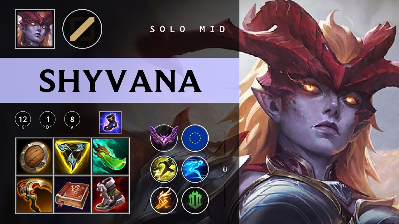 Shyvana Mid vs Akshan - EUW Master Patch 26.06