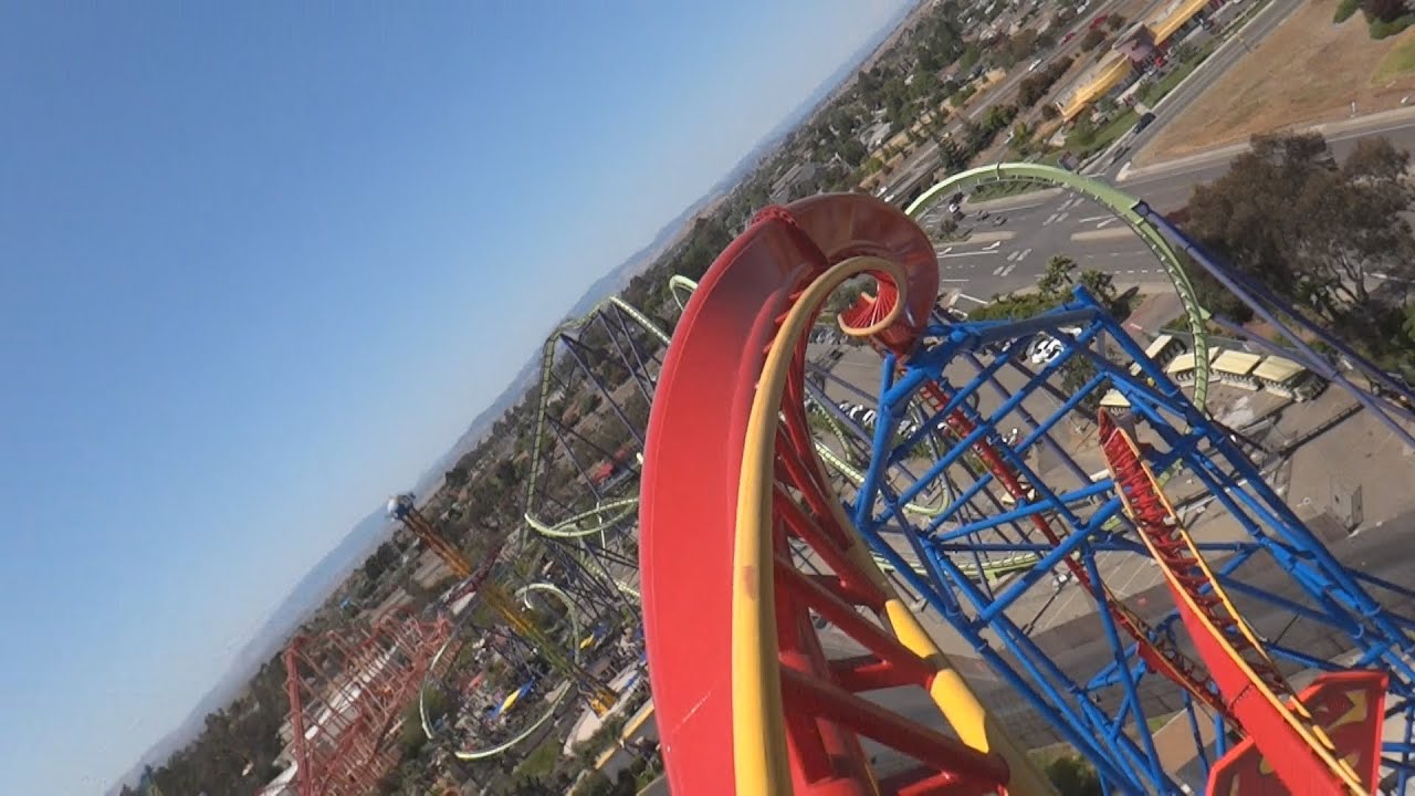 Superman Ultimate Flight (On-Ride) Six Flags Discovery Kingdom