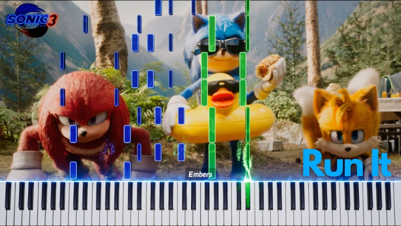 Jelly Roll - Run It (From Sonic The Hedgehog 3) [Piano Cover]