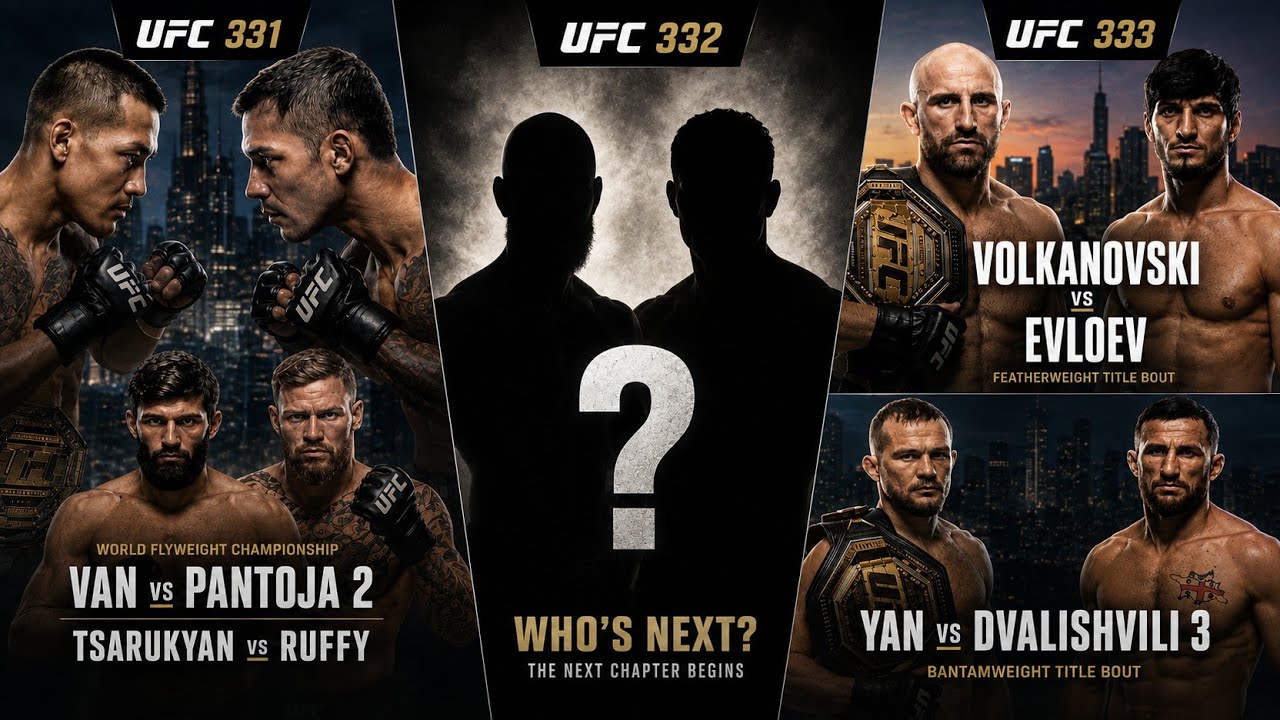 Who will fight in UFC 332 main event! UFC 333 and UFC 331 already booked 