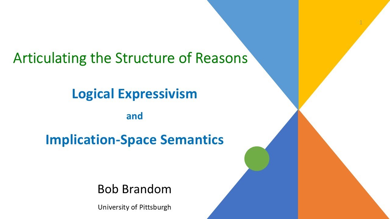 Robert Brandom  Articulating the Structure of Reasons