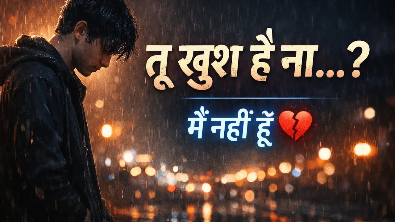 Tu Khush Hai Na? 💔 | Deep Breakup Song Hindi | Very Sad Emotional Lofi Track 2026