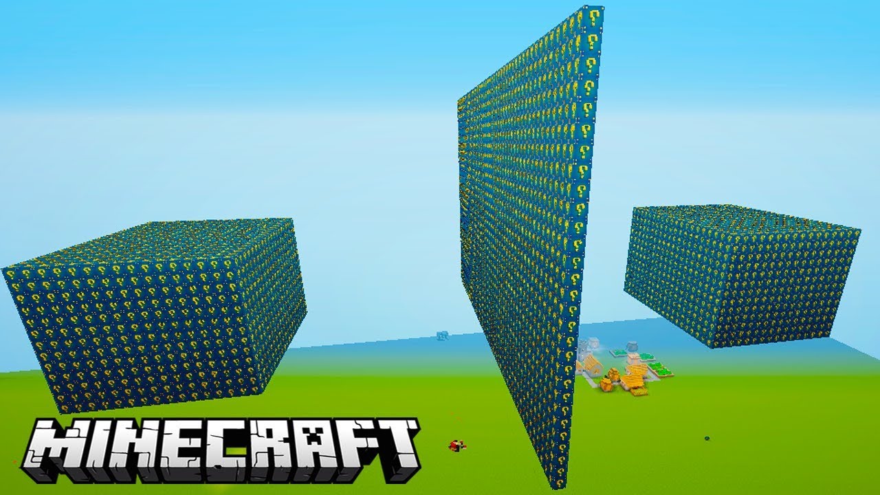 ASTRAL LUCKY BLOCK MEGA SKYBLOCK met MUUR 1 vs 1 - Minecraft Mod Challenge