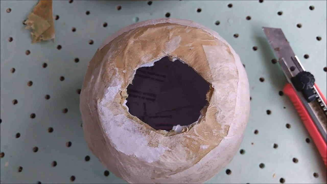 como hacer jarrones étnicos de papel mache
