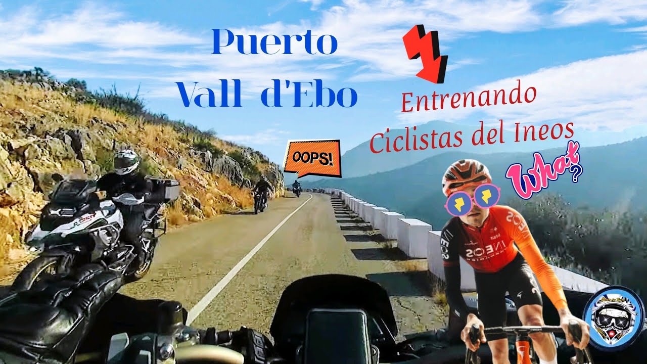 Moto en Ruta Entre ciclistas del Ineos en el Puerto de la Vall d'Ebo  @motoenruta #3/24