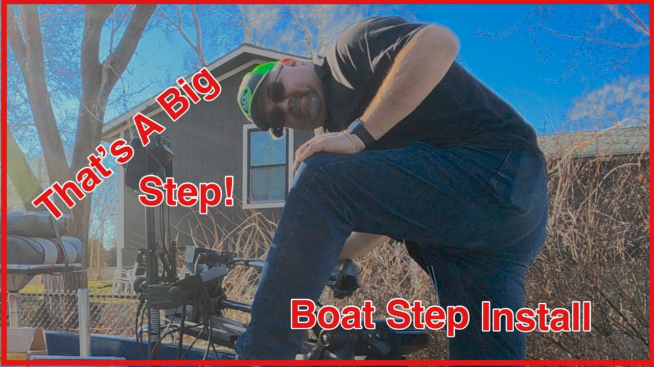 INSTALL BOAT STEP ON TRAILER CHEAP - Or at LEAST - CHEAPER THAN SOME of the Pricy options!