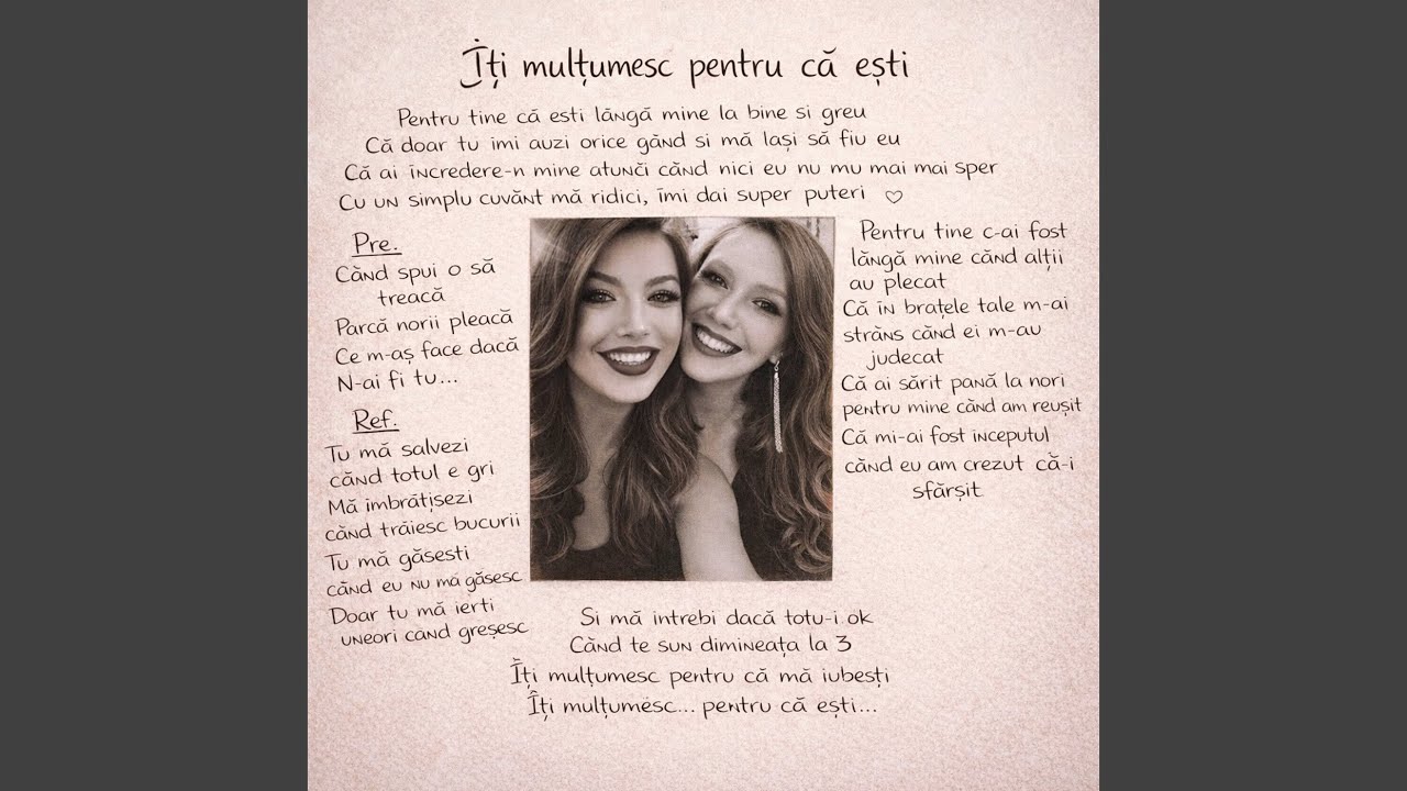 Îți Mulțumesc Pentru Că Ești