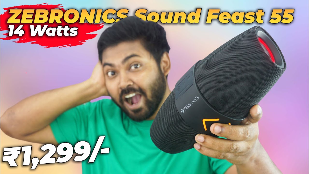 ZEBRONICS Sound Feast 55 |14 Watts RGB Speaker