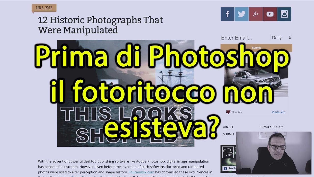 Prima di Photoshop il fotoritocco non esisteva?