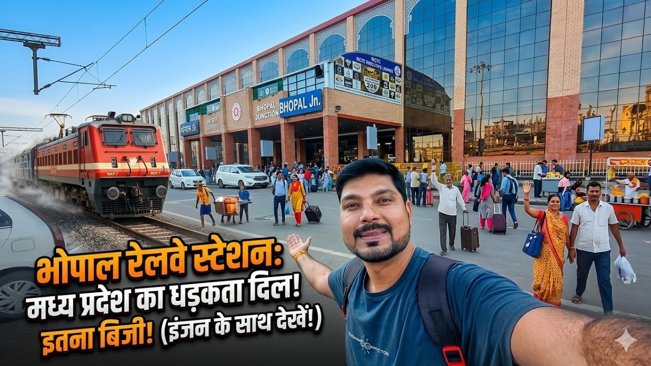 Bhopal Railway Station भोपाल रेलवे स्टेशन मध्य प्रदेश का बिजी रेलवे स्टेशन डॉरमेट्री यहां मिलेगी