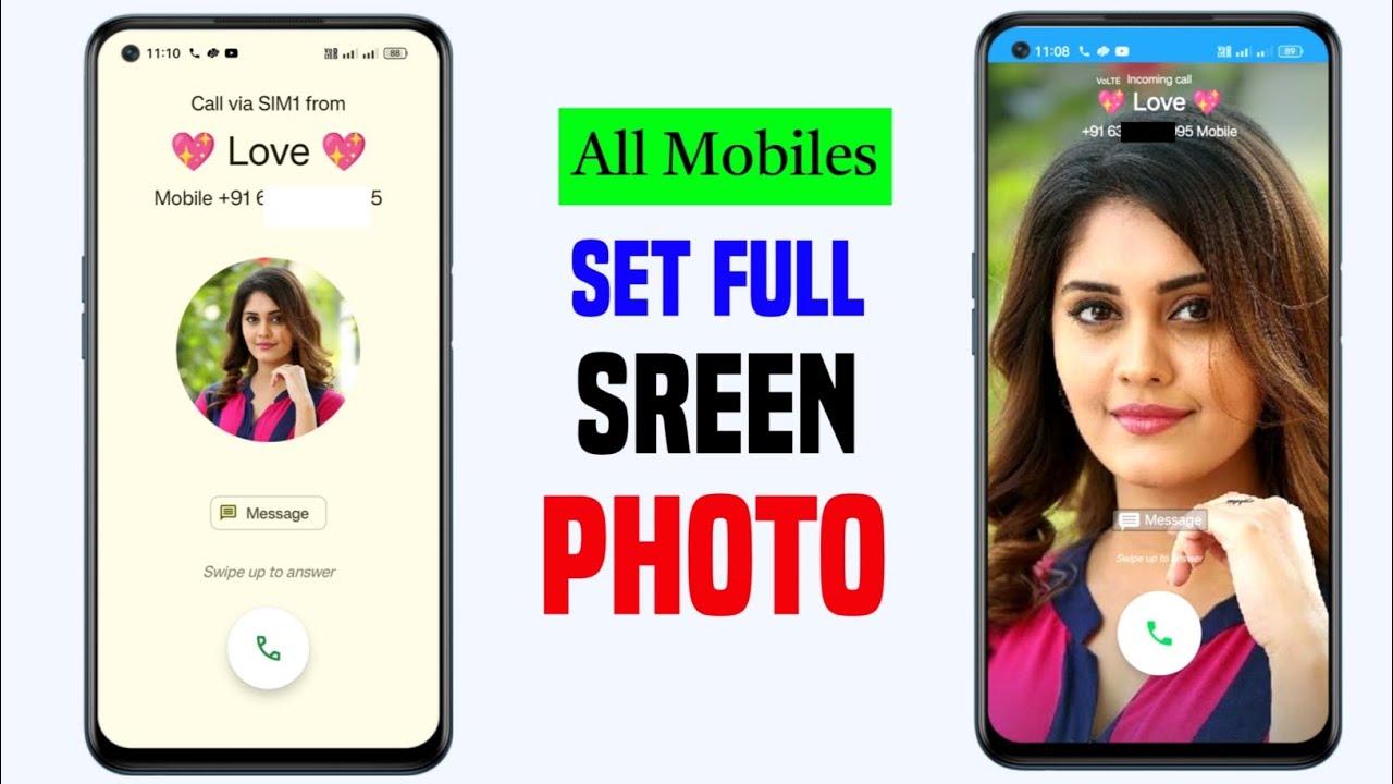 Call aane par full screen photo kaise set kare | call aane par full screen photo kaise lagaye |