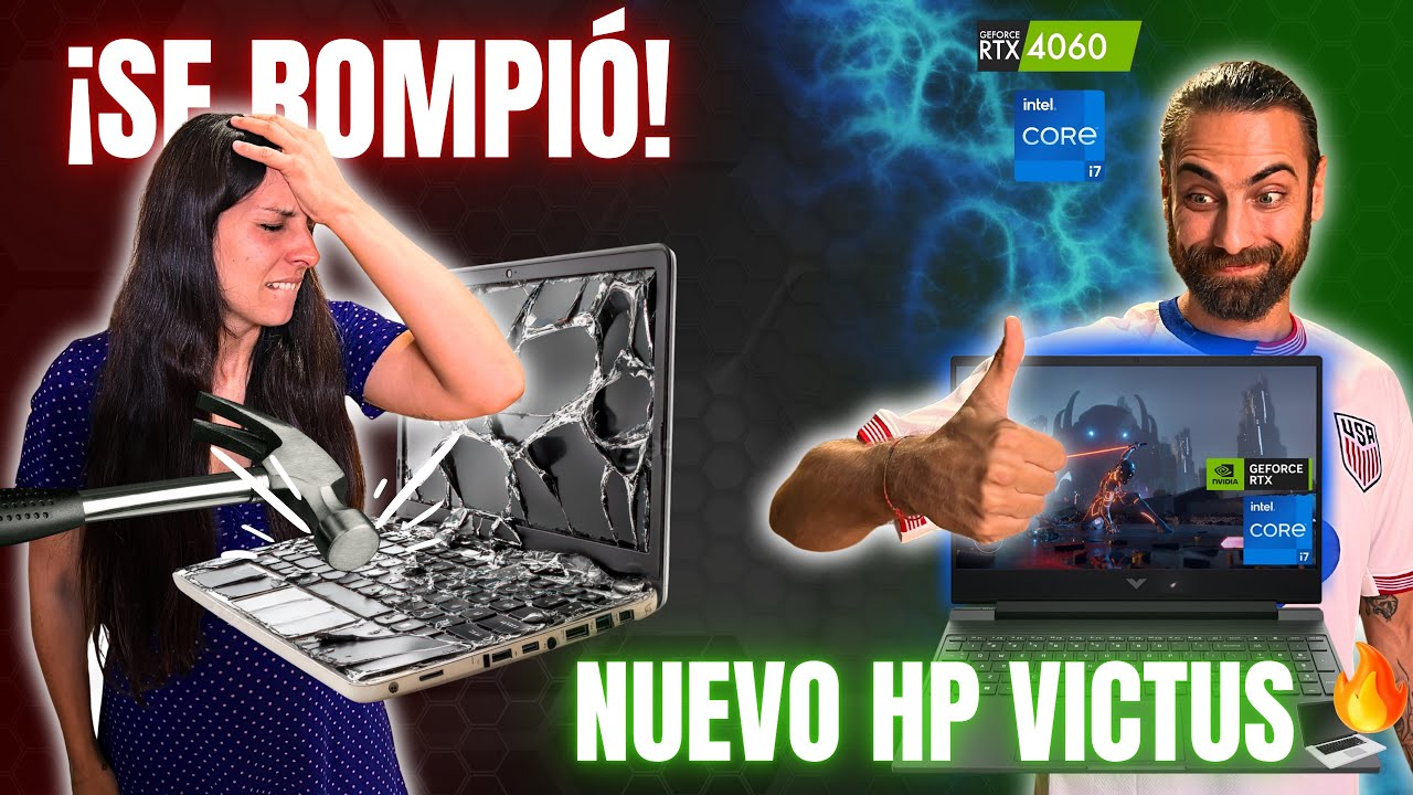 ¡SE ROMPIÓ nuestro PC! 😱 Terminamos comprando el HP Victus 15  i7 + RTX 4060 💻 (UNBOXING 2025)
