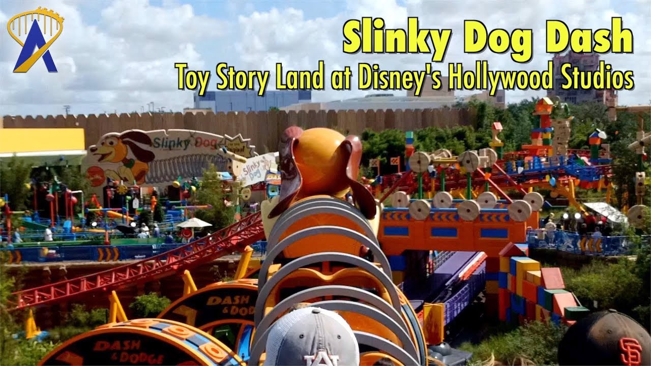 Slinky Dog Dash Roller Coaster FULL POV in Toy Story Land