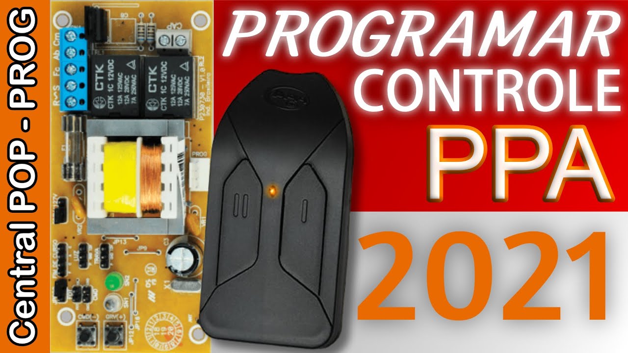 Como programar seu Controle para portão PPA placa simples