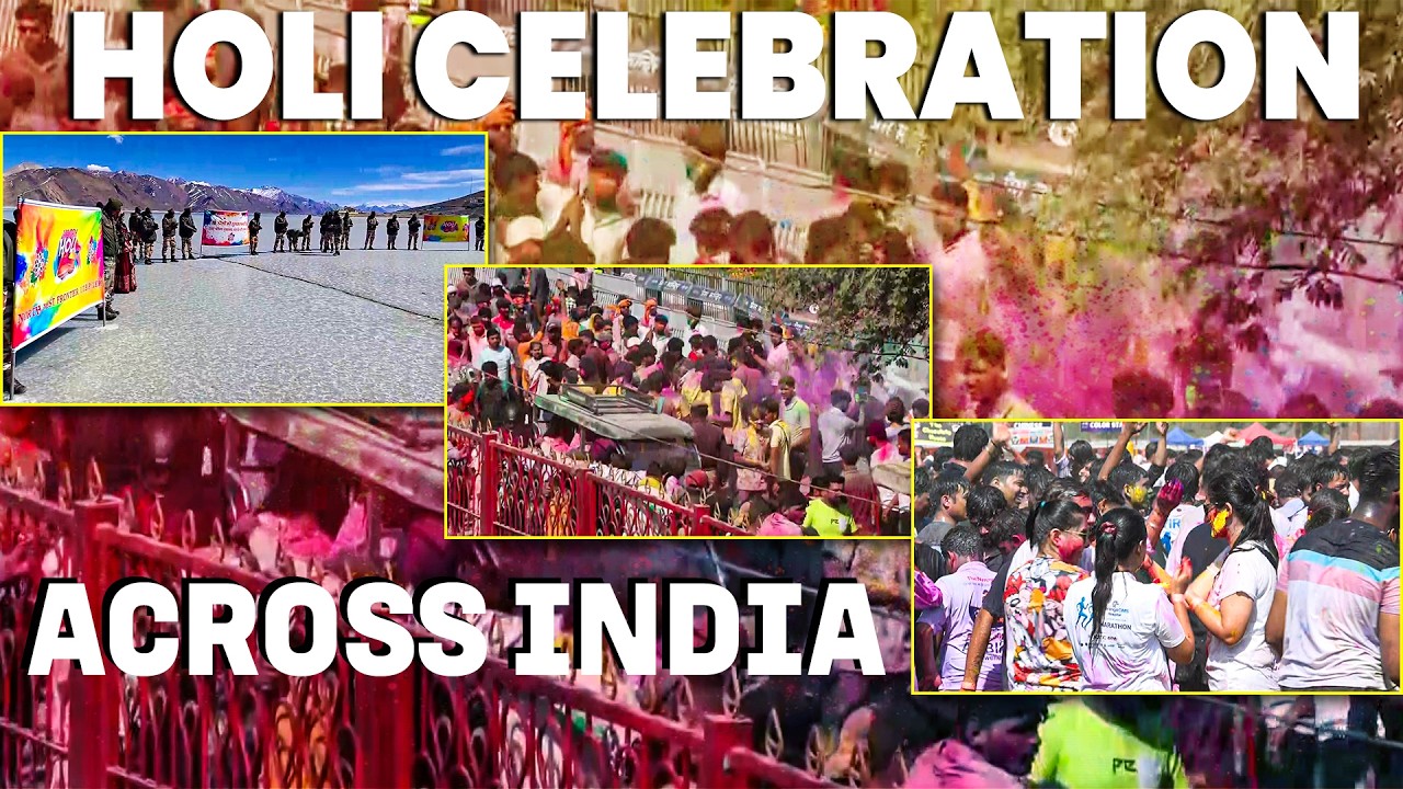 WATCH LIVE: India celebrates colourful Holi festival |Holi celebration across India I Hindu Festival