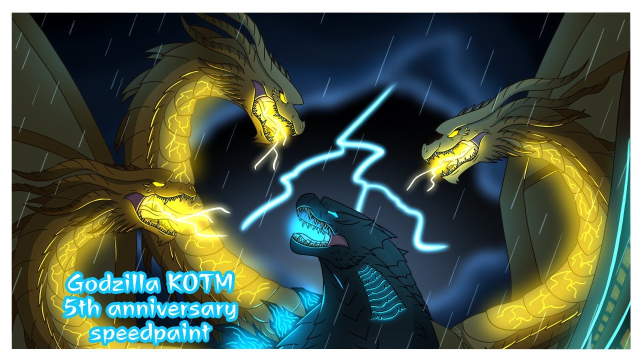 Godzilla: King of the Monsters 5th anniversary speedpaint