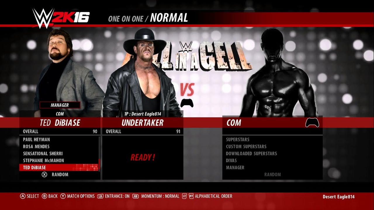WWE 2K16 Full Roster Including Superstars, Divas and Managers with Overalls!