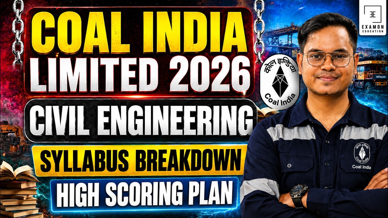 CIL MT 2026 Civil Engineering &ndash; Full Syllabus Plan & Strategy 🔥